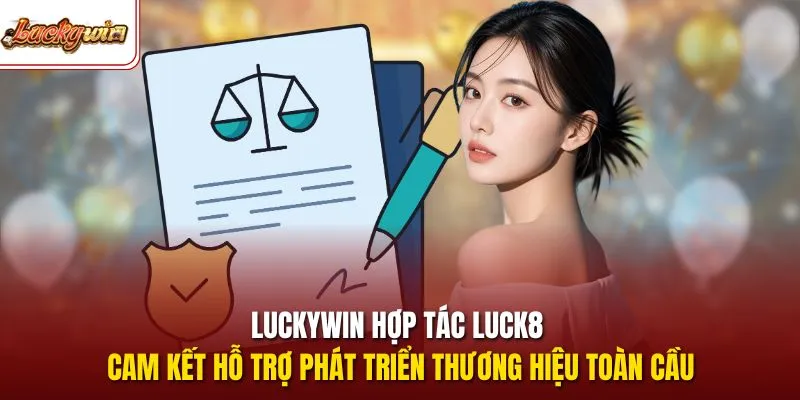 LUCKYWIN hợp tác LUCK8 cam kết hỗ trợ phát triển thương hiệu toàn cầu